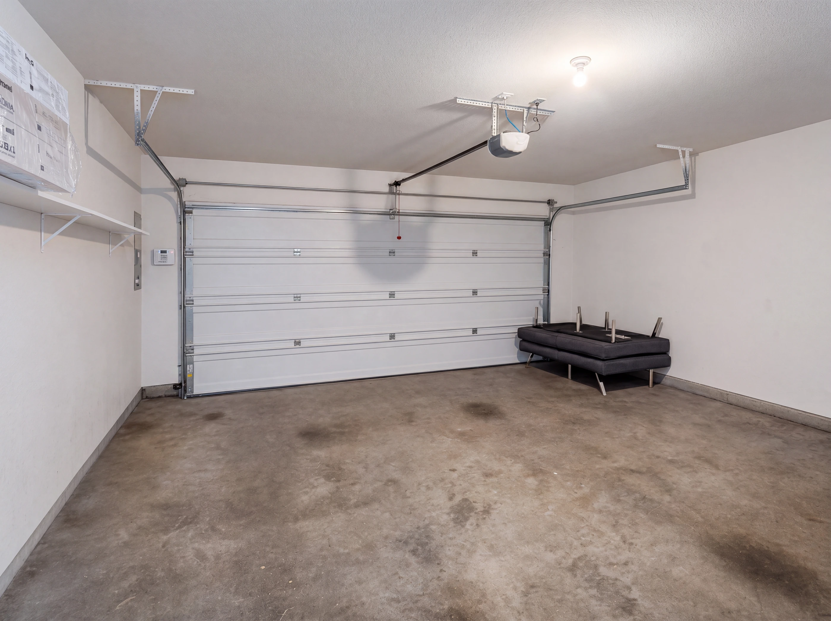 Two-car rear-entry garage